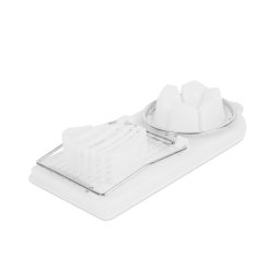 Feliator oua plastic inox, 19 x 8 cm, taiere rapida ou fiert, 2 moduri feliere, alb