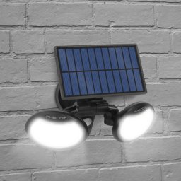 Proiector solar LED COB cu senzor miscare 500lm IP65 rotativ 2000mAh exterior