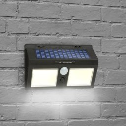 Proiector solar LED COB perete senzor miscare 300lm IP65 2400mAh iluminat exterior