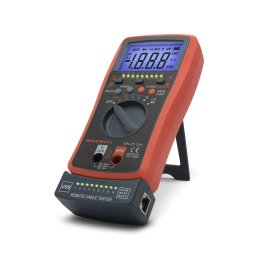 Multimetru digital auto range 2 in 1, tester cabluri RJ45 RJ11 USB, 600V, test diode, continuitate