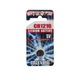 Baterie CR1216 3V litiu, 1 buc, baterie buton, pentru ceas /telecomanda/ electronice