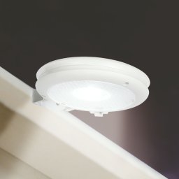 Lampa solara jgheab perete LED SMD, 11 cm, 3 LED alb rece, exterior, montaj gard balcon, incarcare automata