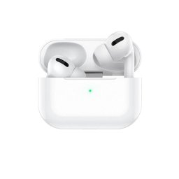 Casti wireless Air Pro 3 Macvi®, compatibile Android/iPhone, HD audio/ voce, dual HD true stereo, performanta, confort, cutie de incarcare portabila, autonomie 24 h, control tactil inteligent, Alb