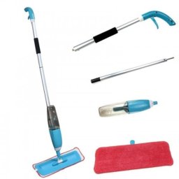 Mop Spray Macvi® cu Rezervor Detasabil 600 ml Laveta Microfibra pentru Parchet Gresie Marmura Curatare Rapida