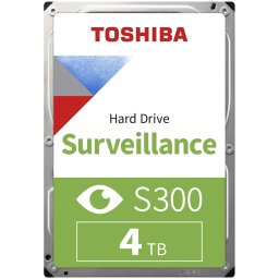 HDD Video Surveillance TOSHIBA S300 4TB SMR, 3.5'', 256MB, 5400RPM, SATA, TBW: 180