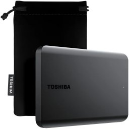HDD Extern TOSHIBA CANVIO Basics Exclusive 2TB, 2.5", USB 3.2 Gen1 (5Gbit/s), Black, pouch, 149g