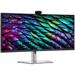 Dell Pro P 34 USB-C Hub Conferencing Monitor - P3426WEB 34.1" WQHD 3440x1440 at 100Hz, 99% sRGB (CIE 1931), 109 PPI, 21:9, IPS, AG, 300 cd/m2, 1500:1, 178/178, 5ms/8ms, HDMI, DP, USB A/B/C ,RJ45 , Webcam, Mic , Speakers, Swivel, Height, Tilt, Slant