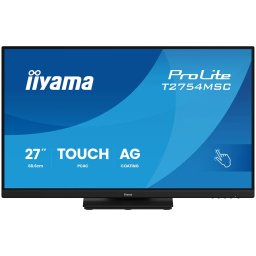 IIYAMA Monitor TOUCH T2754MSC-B2AG InCell PCAP 10pt touchscreen IPS 1920x1080 83Hz, 16:9, 300cd, 1000:1, 4ms, landscape, face-up