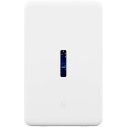 All-in-one internet gateway, WiFi access point, and UniFi Console with an abundance of PoE ports.