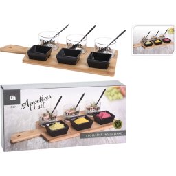 Set servire aperitive, 10 piese