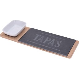Set servire aperitive, platou+bol, 30x10 cm