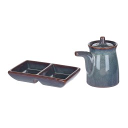 Set sushi, 2 piese, verde/turcoaz
