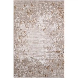 Covor EMMA 09770A, 160x230 cm, forma dreptunghiulara, acril/fibre sintetice, crem/auriu