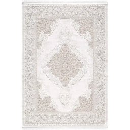 Covor VANESSA 06152B, 80x150 cm, forma dreptunghiulara, acril/poliester, bej/crem