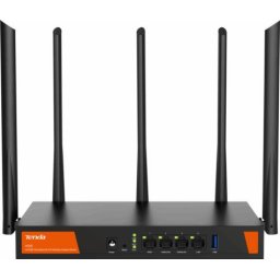 ROUTER Tenda, 802.11ax, AX3000 Dual Band, 1 x gigabit WAN, 3 x gigabit LAN , antene 5 externe, "W30E" (timbru verde 0.8 lei)