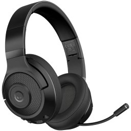 LORGAR Noah 500, Wireless Gaming headset with microphone, JL7006, BT 5.3, battery life up to 58 h (1000mAh), USB (C) charging cable (0.8m), 3.5 mm AUX cable (1.5m), size: 195*185*80mm, 0.24kg, black "LRG-GHS500" (timbru verde 0.8 lei)