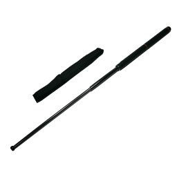Baston telescopic cromatic, DEPOX®, 100 cm, negru, teaca inclusa