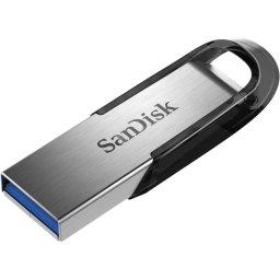 MEMORIE USB 3.0 SANDISK 256 GB, clasica, carcasa metalic, negru / argintiu, "SDCZ73-256G-G46" (timbru verde 0.03 lei)