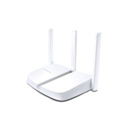 ROUTER MERCUSYS wireless 300Mbps, 4 porturi 10/100Mbps, 3 x antene externe "MW305R" (timbru verde 0.8 lei)