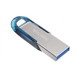 MEMORIE USB 3.0 SANDISK 32 GB, clasica, carcasa metalic, argintiu / albastru, "SDCZ73-032G-G46B" (timbru verde 0.03 lei)