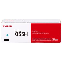 Toner Original Canon cyan, CRG-055HC, pentru I-Sensys LBP-663|LBP-664|MF-742|MF-744|MF-746, 5.9K, (timbru verde 1.2 lei) , "3019C002AA"