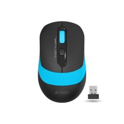 MOUSE A4tech, gaming, wireless, 2.4GHz, optic, 2000 dpi, butoane/scroll 4/1, buton selectare viteza, negru / albastru, "FG10 Blue" (timbru verde 0.18 lei)