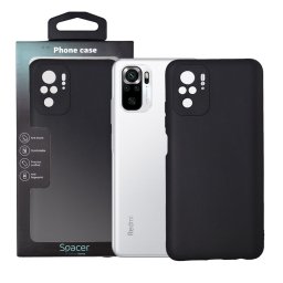 Husa Xiaomi Redmi Note 10 S Spacer, negru, grosime 1.5mm, material flexibil TPU "SPPC-XI-RM-N10S-TPU"