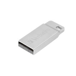 MEMORII USB Verbatim, 98750, Metal Executive, USB 2.0, 64GB, silver, "98750" (timbru verde 0.03 lei)