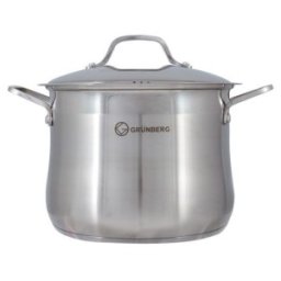 Set 2 x Oala Inox cu Capac, 30 Cm, 16 l , Grunberg Gr3130