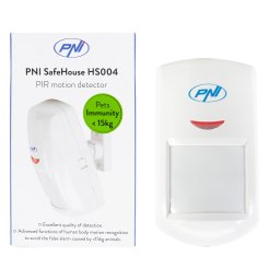 Senzor de miscare PIR wireless PNI SafeHouse HS004 cu imunitate la animale