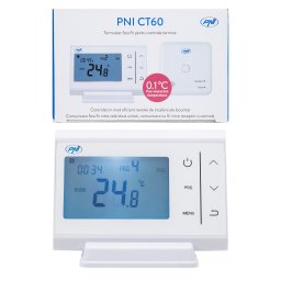 Termostat wireless PNI CT60 pentru centrala termica, programare zilnica