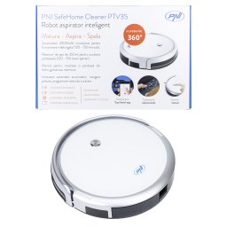 Aspirator robot inteligent PNI SafeHome Cleaner PTV35 WiFi, 30W