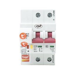 Siguranta automata WiFi PNI SafeHome PT802P, 2P, 100A, Tuya