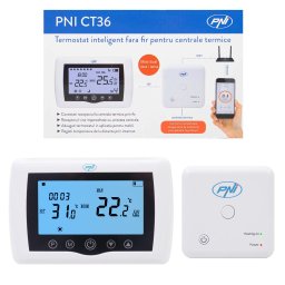 Termostat inteligent wireless PNI CT36 WiFi pentru centrala termica