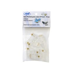 Mufa RJ45 PNI pentru cablu UTP Cat5, set 10 bucati