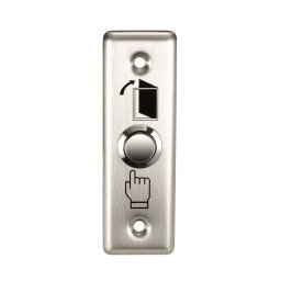Buton de acces incastrat SilverCloud PB303, inox, contact NO/COM, 12-24V 3A