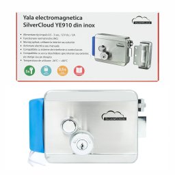 Yala electromagnetica SilverCloud YE910 12V din inox, Fail Secure