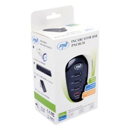 Incarcator USB PNI HC41 cu 4 porturi pentru telefoane, tablete si camere