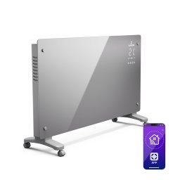 Klarstein Bansin Crystal Smart Kovektor 2500, 2500 W, Aplicație, 5- 50 °C, Afișaj LED, Ecran tactil (ACO14-BansinCry2500G)