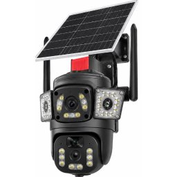 Camera de Supraveghere Solara 4K Ultra HD PTZ WiFi 360 Dual Lens senzor PIR A9 3