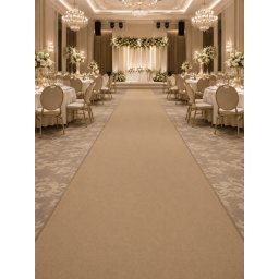 Mocheta Evenimente Belgia PLAT BEIGE, Latime 2m, Grosime 1mm, BEJ, Marime 200 x 1500 cm, Antialergic, Polipropilena, Prezentari, Intalniri oficiale, Terase, Curti
