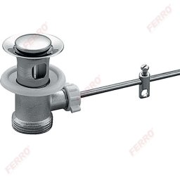 Ventil automat din alama 1 1/4" pentru lavoar, crom