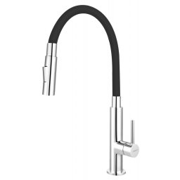 Baterie bucatarie cu pipa flexibila cu doua functii Negru - Zumba3