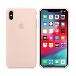 Husa iPhone XS Max Silicone Case Sand Roz