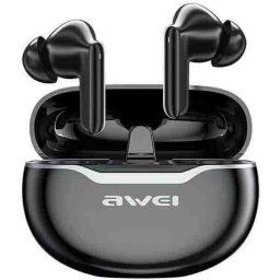 Husa AWEI słuchawki Bluetooth 5.3 T50 ENC TWS + stacja dokująca czarny/black