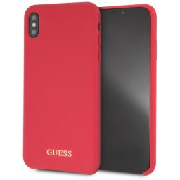 Husa Guess GUHCI65LSGLRE iPhone Xs Max red/czerwony hard case Silicone
