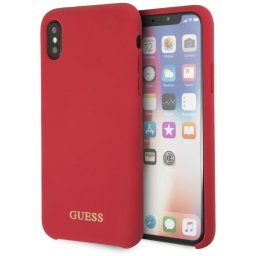 Husa Guess GUHCPXLSGLRE iPhone X/Xs red/czerwony hard case Silicone