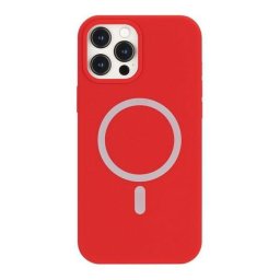 Husa Mercury MagSafe Silicone iPhone 12 ProMax 6.7" czerwony/red