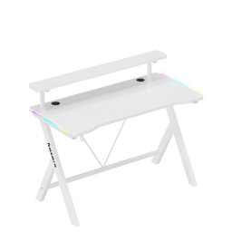 Birou Gaming Hero 1.9 RGB White Gaming Desk