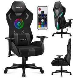 Scaun Gaming Combat 7.6 RGB Black gaming chair with fan
